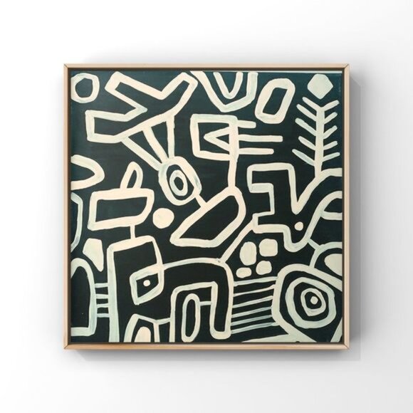 Modern minimalist original abstract canvas art 12”x12” - Picture 1 of 9